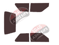 Kit film teinté Nissan Micra (1) 3 portes (1983 - 1992) Kit film teinté Nissan Micra (1) 3 portes (1983 - 1992)
