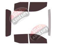 Kit film teinté Renault Alaskan (1) Pick-up 4 portes (depuis 2017)