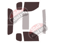 Kit film teinté Nissan Frontier (2) Pick-up 2 portes (2005 - 2019)