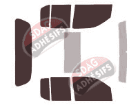 Kit film teinté Nissan Navara (3) Pick-up 4 portes (2005 - 2015)
