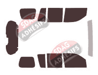 Kit film teinté Nissan Pathfinder (3) 5 portes (2005 - 2013)