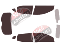 Kit film teinté Nissan Qashqai (2) 5 portes (2014 - 2021)