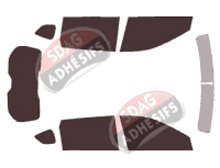 Kit film teinté Nissan Rogue (2) 5 portes (2013 - 2020)