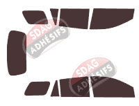 Kit film teinté Nissan Wingroad Van Break 5 portes (2005 - 2018)