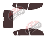 Kit film teinté Opel Astra (H) Berline 4 portes (2007 - 2012) Kit film teinté Opel Astra (H) Berline 4 portes (2007 - 2012)