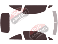 Kit film teinté Opel Corsa (E) 3 portes (2014 - 2019)