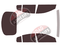 Kit film teinté Opel Insignia (B) Grand Sport 5 portes (2017 - 2022)
