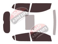 Kit film teinté Opel Karl (1) 5 portes (2015 - 2020)