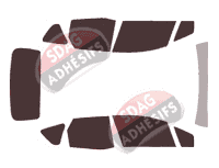 Kit film teinté Opel Meriva (B) 5 portes (2010 - 2017)