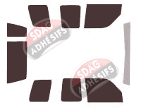 Kit film teinté Isuzu Trooper 3 portes (1991 - 2005)