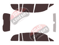 Kit film teinté Holden Zafira 5 portes (2000 - 2004)