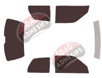 Kit film teinté Peugeot 106 (phase 1) 3 portes (1991 - 1996)