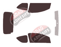 Kit film teinté Peugeot 107 3 portes (2005 - 2014)
