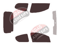 Kit film teinté Toyota Aygo (1) 5 portes (2005 - 2014) Kit film teinté Toyota Aygo (1) 5 portes (2005 - 2014)