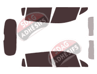 Kit film teinté Peugeot 2008 (1) 5 portes (2013 - 2020)
