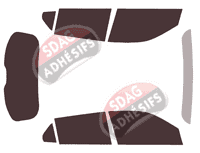 Kit film teinté Peugeot 2008 (2) 5 portes (depuis 2020)