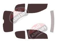 Kit film teinté Peugeot 206 (1) 3 portes (1998 - 2009) Kit film teinté Peugeot 206 (1) 3 portes (1998 - 2009)