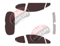 Kit film teinté Peugeot 207 3 portes (2006 - 2012) Kit film teinté Peugeot 207 3 portes (2006 - 2012)