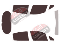 Kit film teinté Peugeot 208 (1) 5 portes (2012 - 2019) Kit film teinté Peugeot 208 (1) 5 portes (2012 - 2019)