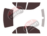 Kit film teinté Peugeot 406 (1) Berline 4 portes (1995 - 2004)