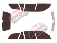 Kit film teinté Peugeot 406 (1) Break 5 portes (1995 - 2004)