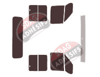 Kit film teinté Fiat Ducato (1) Double Cabine Pick-Up 4 portes (1994 - 2006)