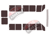 Kit film teinté Fiat Ducato (1) Long 5 portes (1994 - 2006)