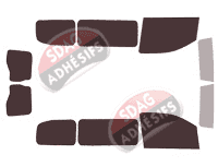 Kit film teinté Toyota ProAce (2) Standard 5-6 portes (depuis 2016)
