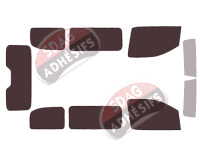 Kit film teinté Toyota ProAce (2) Standard 4-5 portes (depuis 2016)
