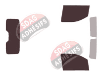 Kit film teinté Toyota ProAce (2) Utilitaire 4-5 portes (depuis 2016)