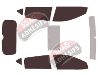 Kit film teinté Pontiac Vibe 5 portes (2008 - 2011)