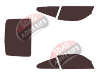 Kit film teinté Porsche 911 (6) Coupe 2 portes (2005 - 2012)