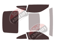 Kit film teinté Porsche 911 (8) Coupe 2 portes (depuis 2019)