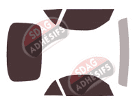 Kit film teinté Porsche 911 (5) Cabriolet -hard Top 2 portes (1998 - 2005)