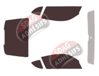 Kit film teinté Porsche Cayman (1) Coupe 2 portes (2005 - 2013)