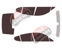 Kit film teinté Porsche Panamera (1) 4 portes (2010 - 2014)