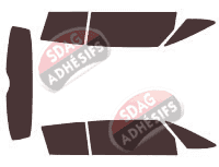 Kit film teinté Renault Avantime (1) 3 portes (2001 - 2003)
