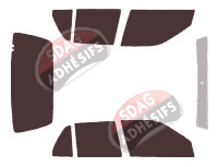 Kit film teinté Renault Clio (1) 5 portes (1990 - 1998) Kit film teinté Renault Clio (1) 5 portes (1990 - 1998)