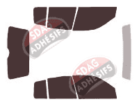 Kit film teinté Renault Clio (2) 5 portes (1998 - 2005) Kit film teinté Renault Clio (2) 5 portes (1998 - 2005)