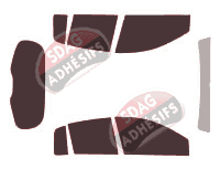 Kit film teinté Renault Clio (3) Collection 5 portes (2012 - 2014) Kit film teinté Renault Clio (3) Collection 5 portes (2012 - 2014)