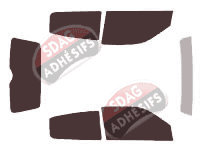 Kit film teinté Renault Clio (2) 3 portes (1998 - 2005) Kit film teinté Renault Clio (2) 3 portes (1998 - 2005)