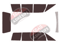 Kit film teinté Renault Espace (1) Phase 2 5 portes (1988 - 1991) Kit film teinté Renault Espace (1) Phase 2 5 portes (1988 - 1991)