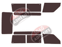 Kit film teinté Renault Express (1) 3 portes (1985 - 2000)