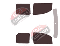 Kit film teinté Nissan Kubistar (2) Utilitaire 4/5 portes (2008 - 2022)