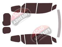 Kit film teinté Renault Kangoo (3) Court 2 Portes Arrieres 6 portes (depuis 2021) Kit film teinté Renault Kangoo (3) Court 2 Portes Arrieres 6 portes (depuis 2021)