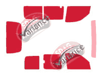 Kit film teinté Nissan Kubistar (1) 4 portes (1997 - 2008)