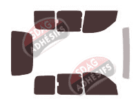 Kit film teinté Nissan Kubistar (1) 4 portes (1997 - 2008)