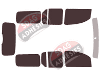 Kit film teinté Renault Kangoo (2) MAXI 5 portes (2010 - 2022) Kit film teinté Renault Kangoo (2) MAXI 5 portes (2010 - 2022)