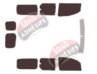 Kit film teinté Nissan Kubistar (2) Maxi 6 portes (2010 - 2022)