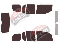 Kit film teinté Nissan Kubistar (2) 5 portes (2008 - 2022)